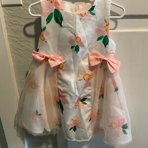 PatPat Floral Dress with Pink and Green Accents